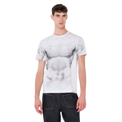 THE PRINTED NYLON SWIM BOXERSPRINTED ORGANIC COTTON JERSEY T-SHIRT